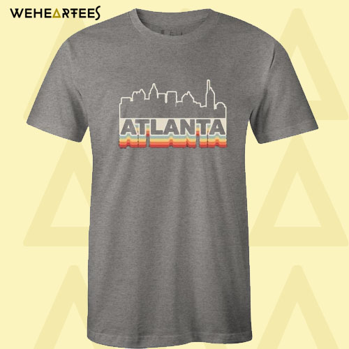 Atlanta Skyline Vintage Retro T Shirt