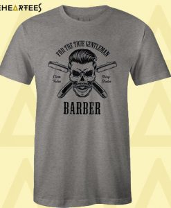 Barber Skull T Shirt