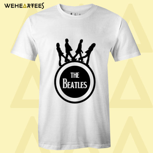 Beatles Rock Band Logo Cotton Mens T Shirt