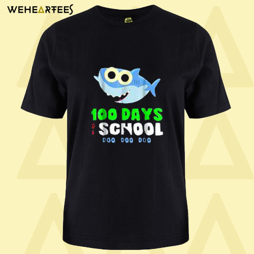 100 Days Of School Baby Shark Doo Do T Shirt