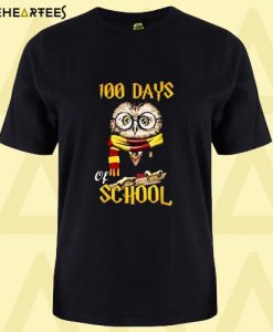 100 Days Owl of school Gryffindor Magic Wizard T shirt
