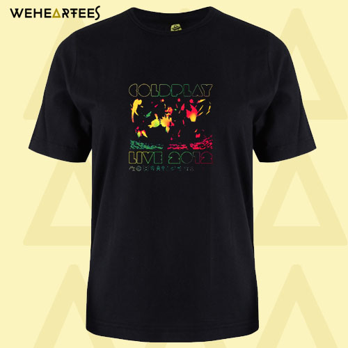 2012 Australian Tour Coldplay T shirt