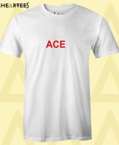 ACE Red Text T shirt