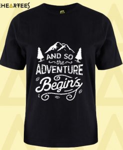 Adventure Begins Camping T Shirt