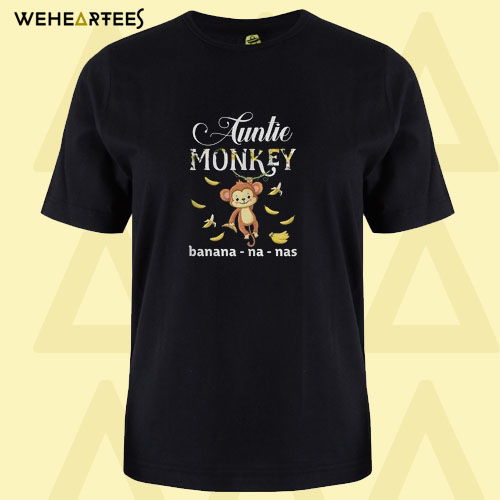 Auntie Monkey banana T shirt