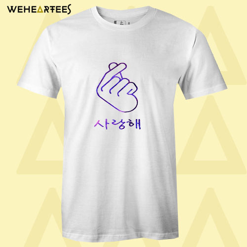 BTS Korean love symbol T shirt