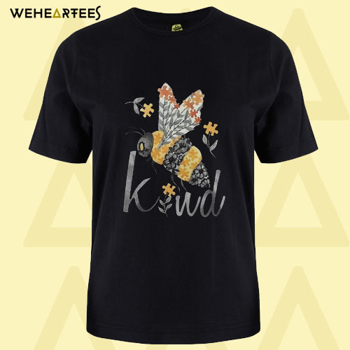 Bee kind floral bee autism T shirt