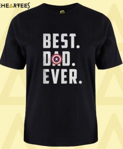 Best Dad Ever Captain America T shirt