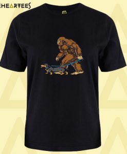 Bigfoot Dachshund T Shirt