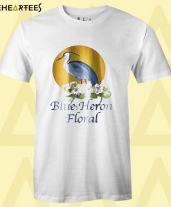 Blue Heron Floral T Shirt