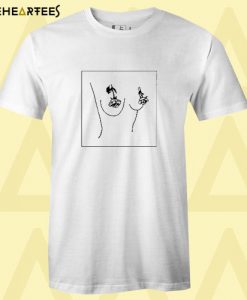 Boobs Flower Art T shirt