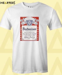 Budweiser Distressed Label T shirt