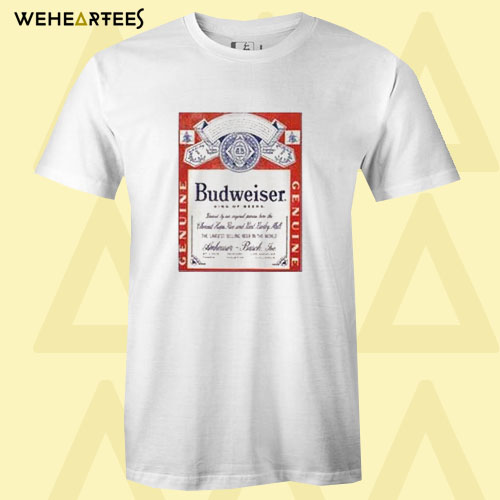 Budweiser Distressed Label T shirt