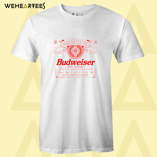 Budweiser King Of Beers Can Label T Shirt