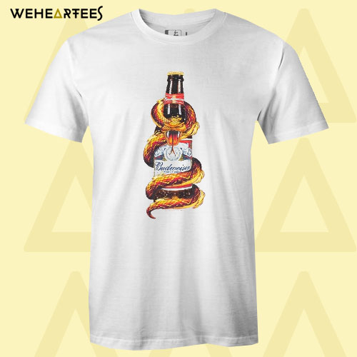 Budweiser snake bottle king of beers T Shirt