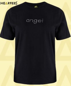 angel font T shirt