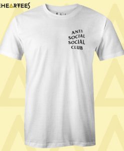 anti social club pocket design T-Shirt