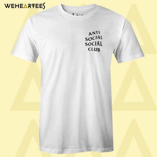 anti social club pocket design T-Shirt