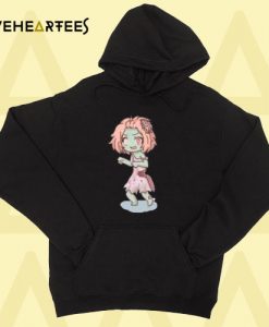 zombie girl anime hoodie