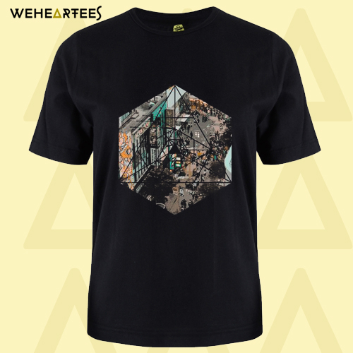 Busy Streets in Asia Geometric Abstract anime Classic T-Shirt