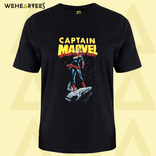 Captain Marvel Comic Art T Shirt
