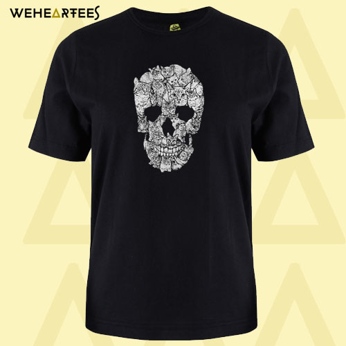 Cat Skull T Shirt