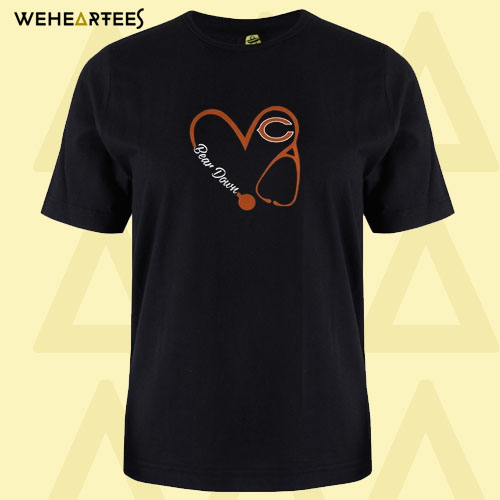 Chicago Bears Nurse Love Bear Down T shirt