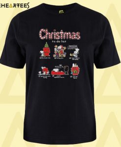 Christmas to do list Snoopy T Shirt