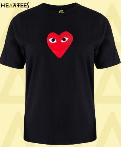 Cute Red Heart Graphic T Shirt