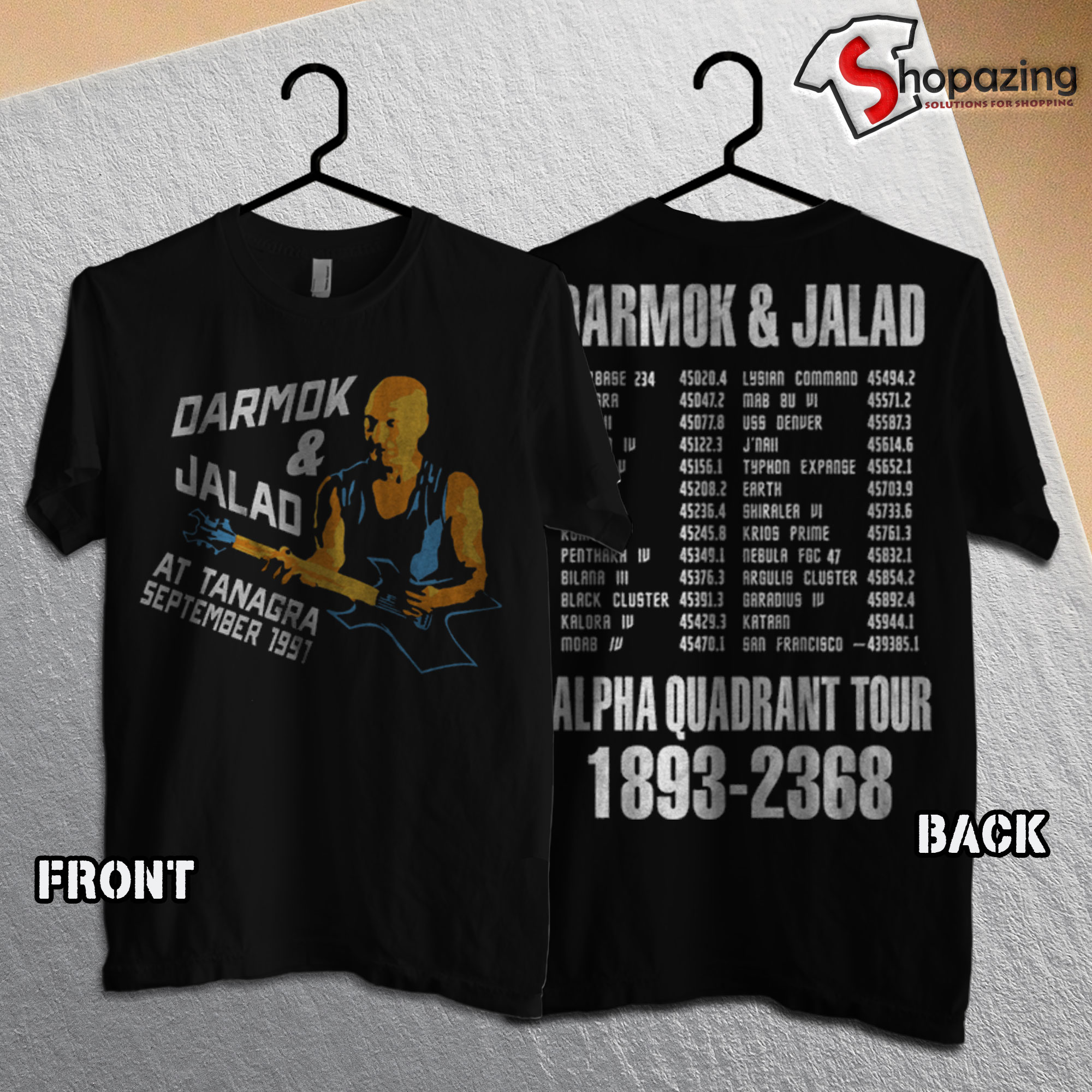 Darmok & Jalad at Tanagra T shirt Front Back