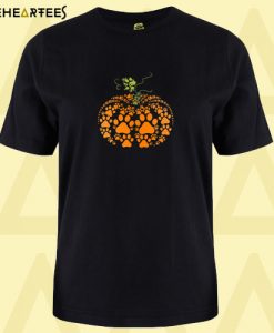 Dog footmark Pumpkin T shirt