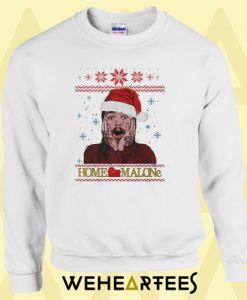 Home Malone Funny Post Malone Ugly Christmas Sweatshirt