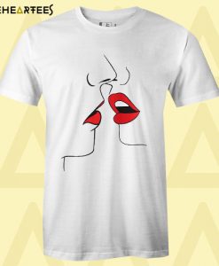 Kiss Lip Print Tee SHIRTKiss Lip Print Tee SHIRT