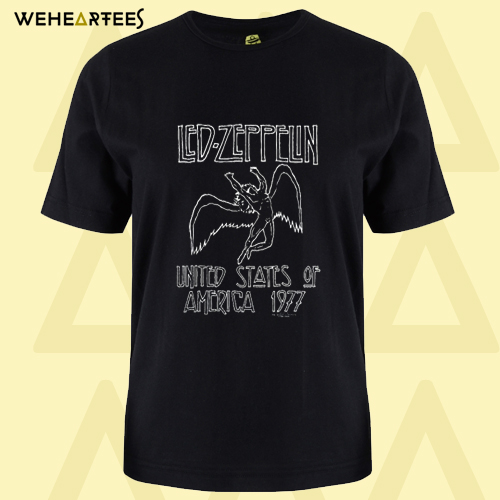 Led Zeppelin United States Of America 1977 T Shirt