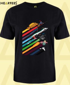 Rainbow Studio Ghibli t-shirt