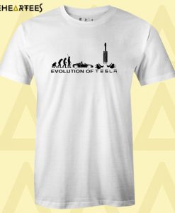 SpaceX Evolution of Tesla t-shirt