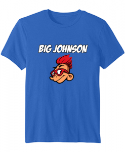 big johnson tshirt blue