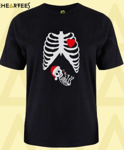 christmas skeleton t shirt