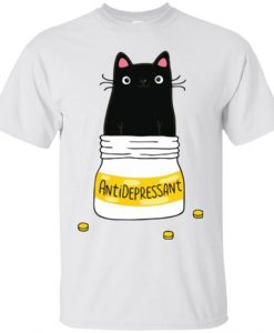 Antidepressant Cat Tshirt DAP