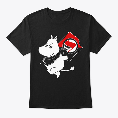 Antifa Moomin Anti-Fascist T Shirt DAP