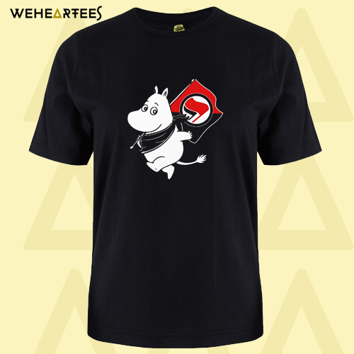 Antifa Moomin Anti-Fascist T Shirt