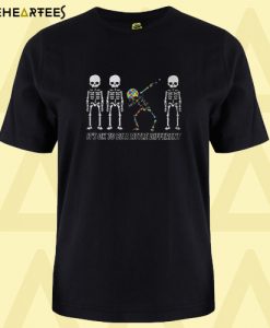 Autism Dabbing Skeleton it’s ok to be a little different T-shirt