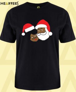 Black Santa and Mrs tshirt