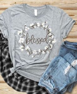 Blessed white flower T-Shirt DAP