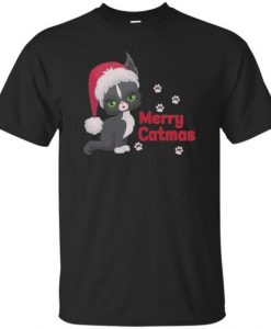 Cat Christmas Merry Catmus TSHIRT DAP