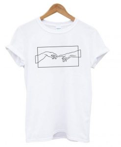 Creation Hands Line Art T shirt DAP