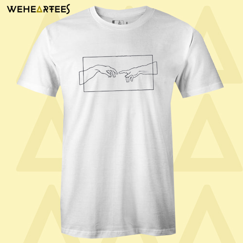 Creation Hands Line Art T shirt