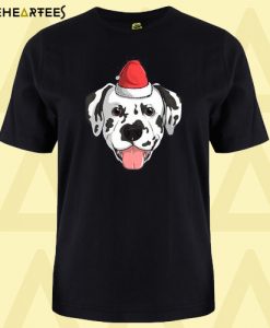 Dalmatian Dog Santa Claus Hat Christmas X-Mas Holiday Gift Premium T-Shirt