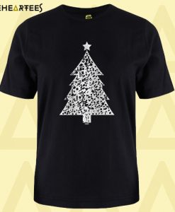 Distressed Christmas Tree – Xmas Santa Claus T-Shirt