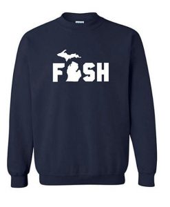 Fish Michigan Sweatshirt DAP